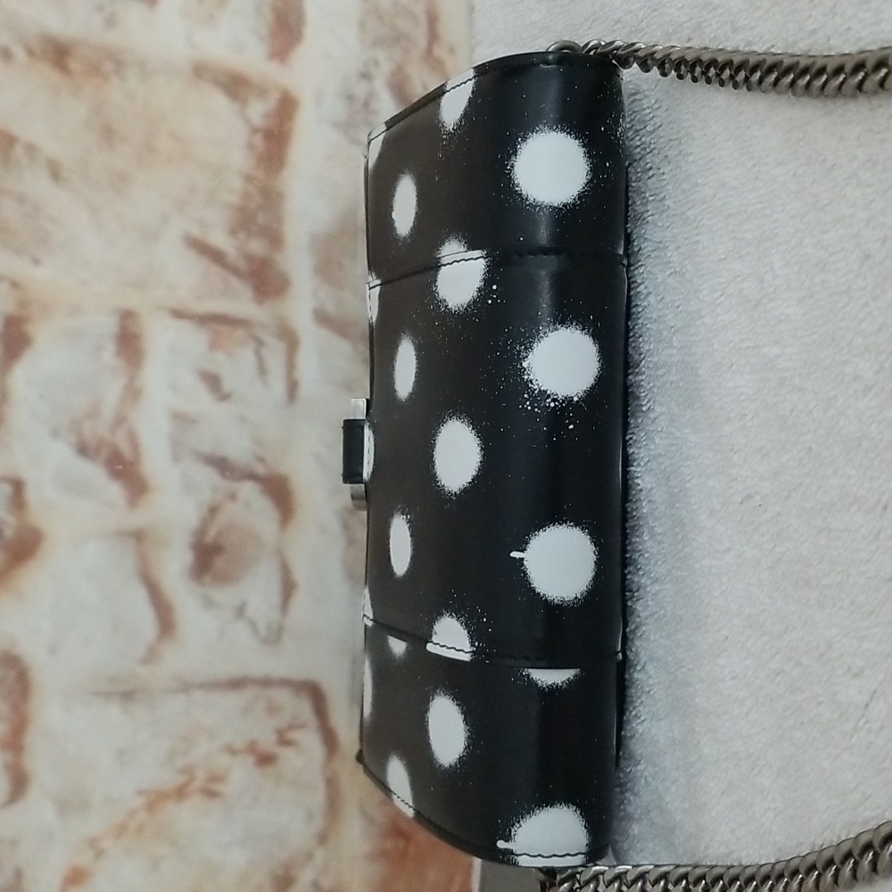 New BALENCIAGA  Hourglass Polka Dot Wallet With Chain Bag - Picture 9 of 15